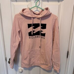 Billabong Pink Hoodie Sweatshirt Logo Graphic Pullover Women’s Small